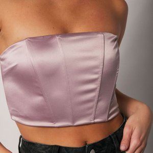 Satin Bustier Top